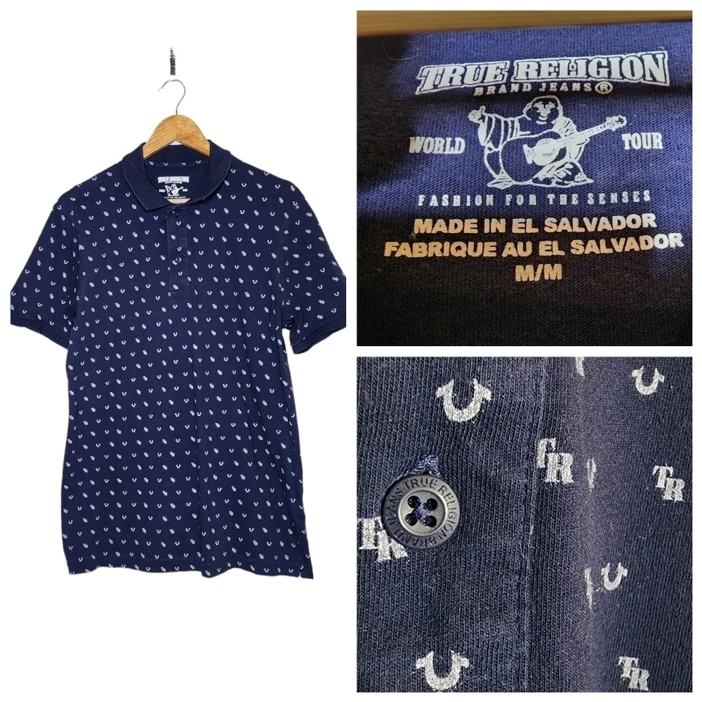 True Religion monogram polo